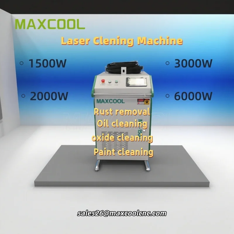 Fiber Laser Cleaning Machine Rust Removal Laser Paint Industrial Grease Removal Water Cool Laser Cleaner 1500W for Hull Rust
