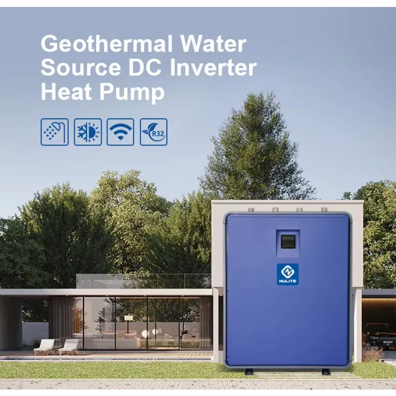Ground Source Heat Pump Air To Water R32 R290 10KW 20KW  DC Inverter Water Source Heat Pump Water Heaters