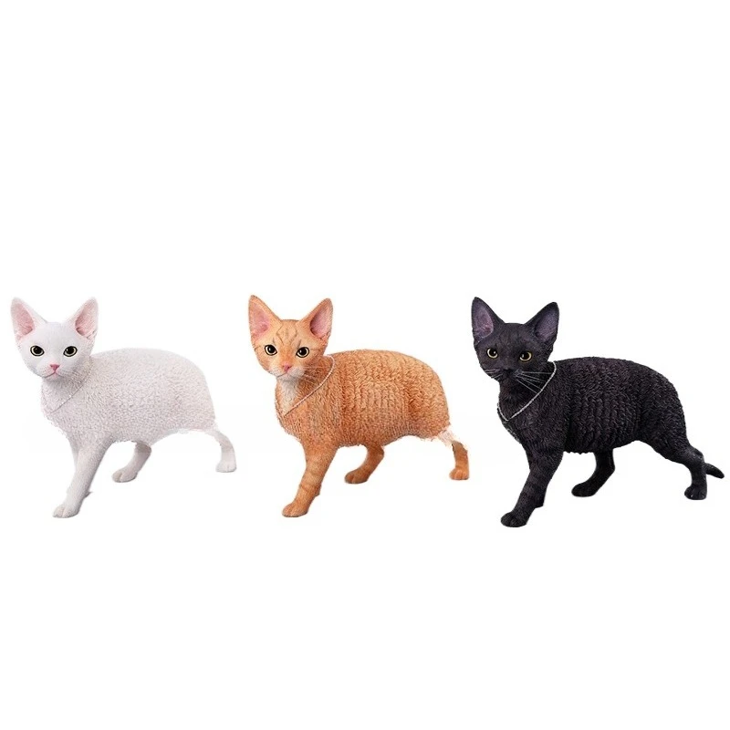 German Curly Cat 3.0 model, simulated cat ornament desktop trinket doll figure
