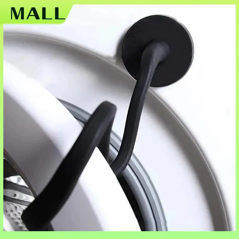 MALL Penyangga Pintu Mesin Cuci Muatan Depan, Penopang Pintu Mesin Cuci dan Pengering Fleksibel Menjaga Pintu Pengering Mesin Cuci Terbuka Agar Tetap Kering - Hitam