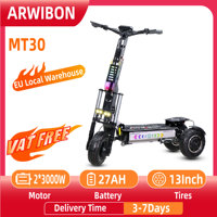ARWIBON MT30 Electric Scooter For Adult 6000W Motor 60V 27AH E-Scooter 13 Inch Vacuum Off-Road Tires Off-Road Escooter
