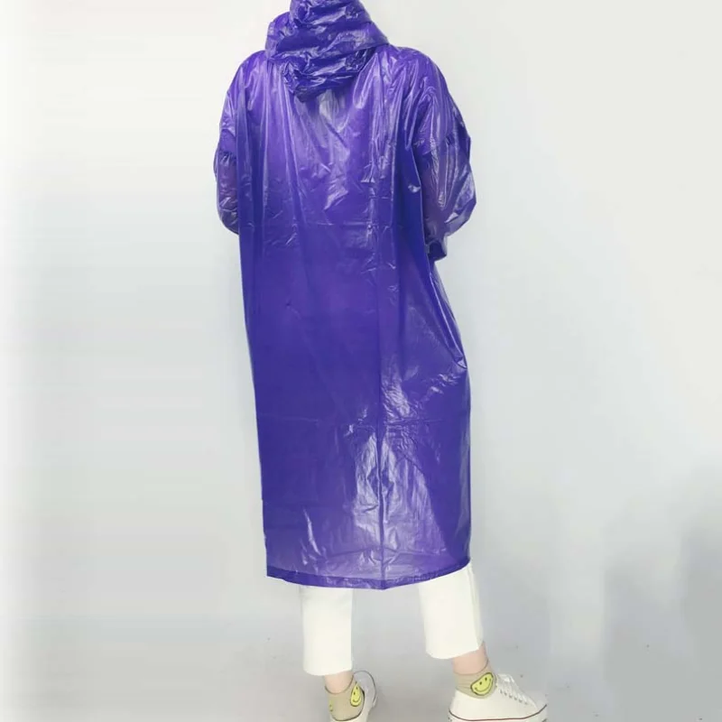 Raincoats Unisex Long Hooded Rain Jackets Thickened Oxford Waterproof Poncho Women Men Travel Outdoor Portable Reusable Rainwear