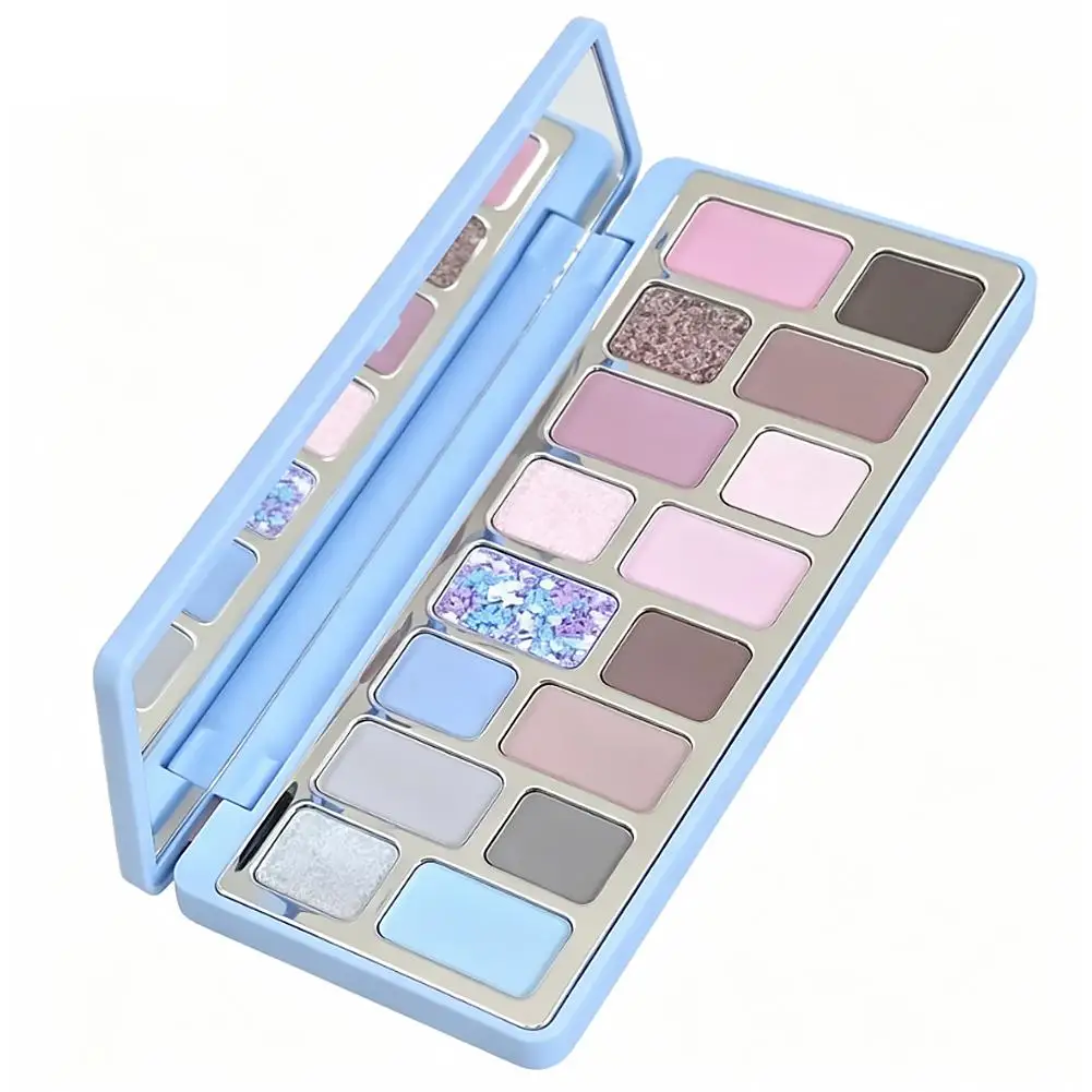 12 Colors Eyeshadow Palette Matte Shimmer Pearl Low Saturation Nude Earthy Tone Oil Painting Eye Makeup Palette Cosmetic