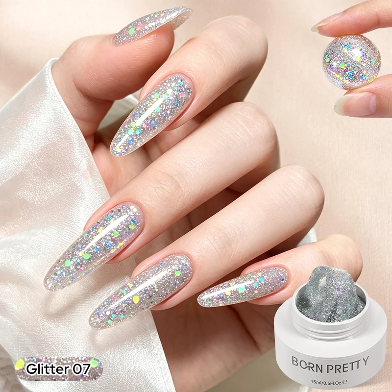 BORN PRETTY 15 ml klares, antihaftbeschichtetes Handverlängerungsgel, 3D-Shaping, Sculpting, Carving Nail Art, festes Hartgel für künstliche Nägel
