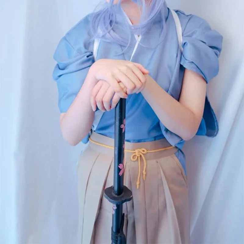 Bear's Den Genshin Impact Kamisato Ayato Costume Cosplay Kimono Parrucca Donna Uomo Personaggio del gioco Ha Nuovo 2025