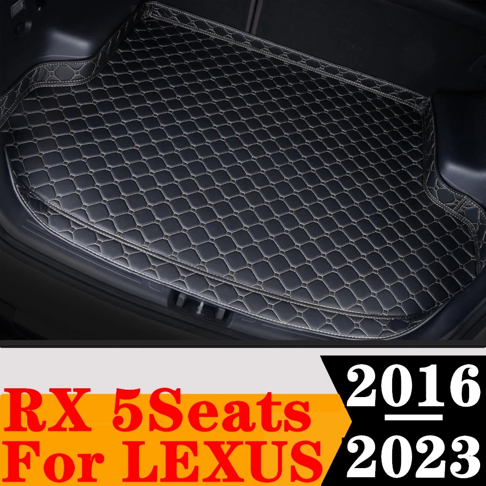 High Side Car Trunk Mat For LEXUS RX 23 2022 21 20 2019 2018 2017 2016 Tail Boot Tray luggage Pad Rear Cargo Liner Carpet Cover