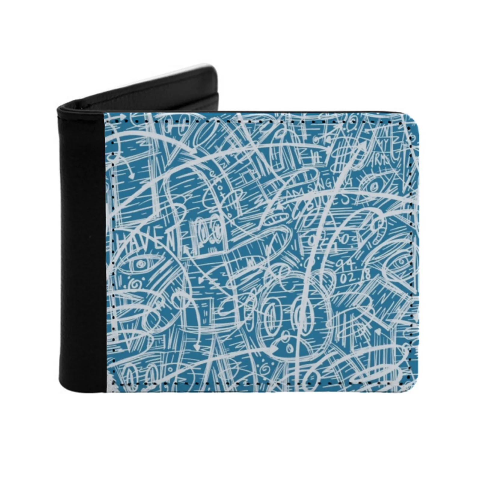 

J Hope Blue Side Album Art Men's Wallet Pu Leather Wallet Multifunction Credit Card Purse Jhope Hoseok Blue Side Album Kpop