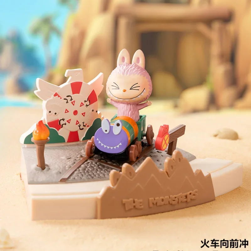 POPMART LABUBU الوحوش تلعب الألعاب معا سلسلة المشهد صندوق أعمى تخمين حقيبة صندوق غامض اللعب دمية أنيمي الشكل الحلي