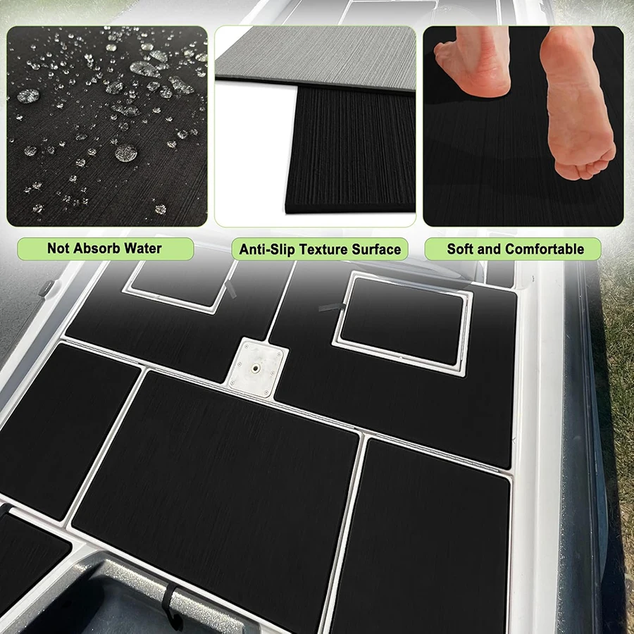 2400*600*6 مللي متر إيفا رغوة فو خشب الساج قارب سطح حصيرة ورقة يخت الأرضيات المضادة للانزلاق ذاتية اللصق وسادة السيارة صلابة عالية صالح CNC #5