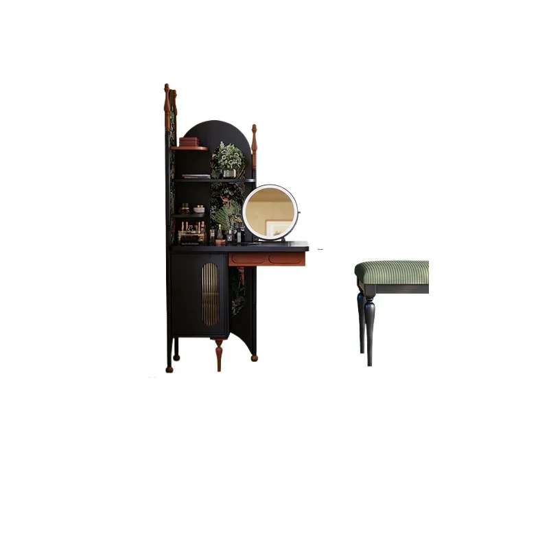 Integrated French retro bedroom corner dressing table medium and ancient style storage makeup table
