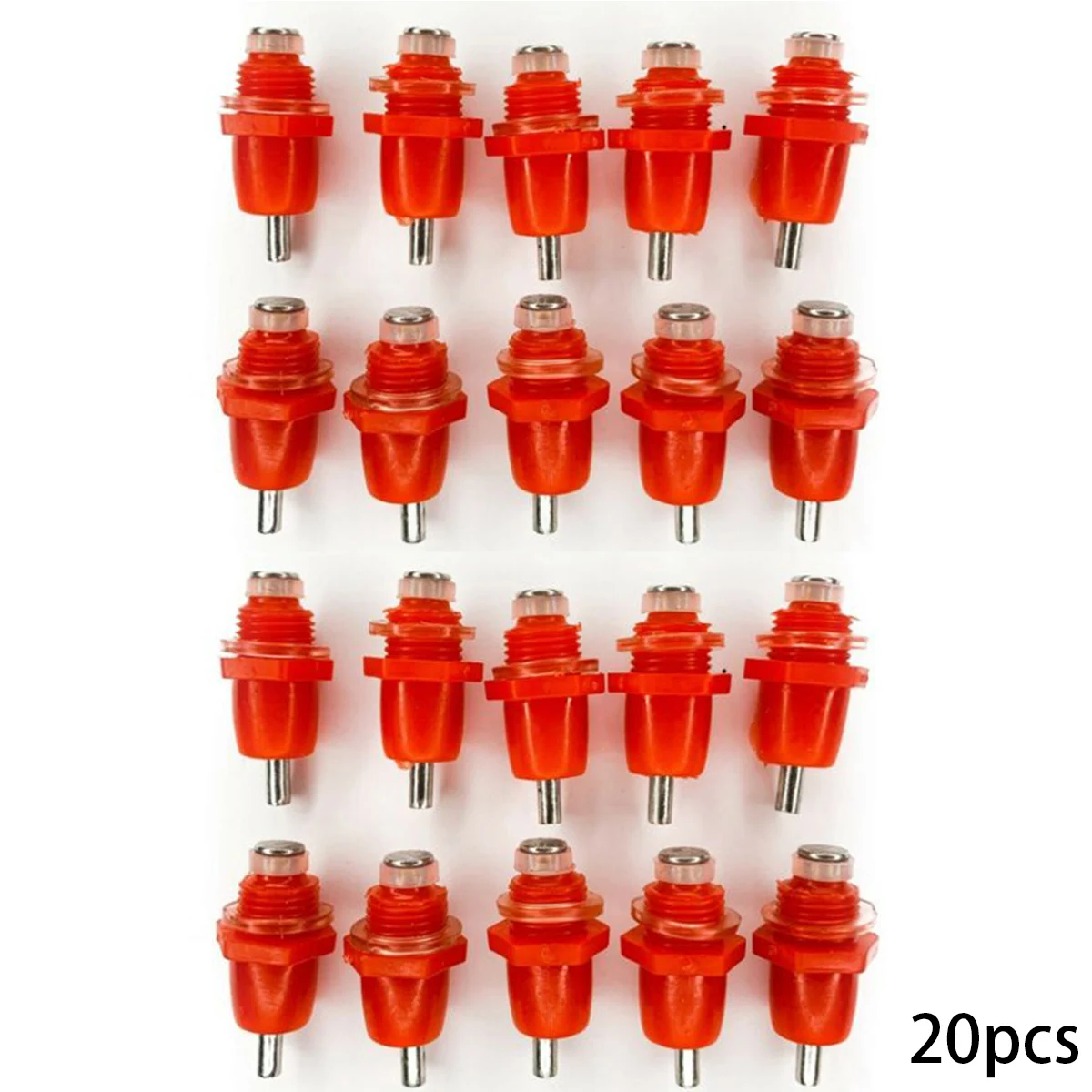 20PCS Poultry Drinker Chicken Drinker Hen Water Nipple Feeding Poultry Supplies  For Broilers Layers Breeders Young Hens