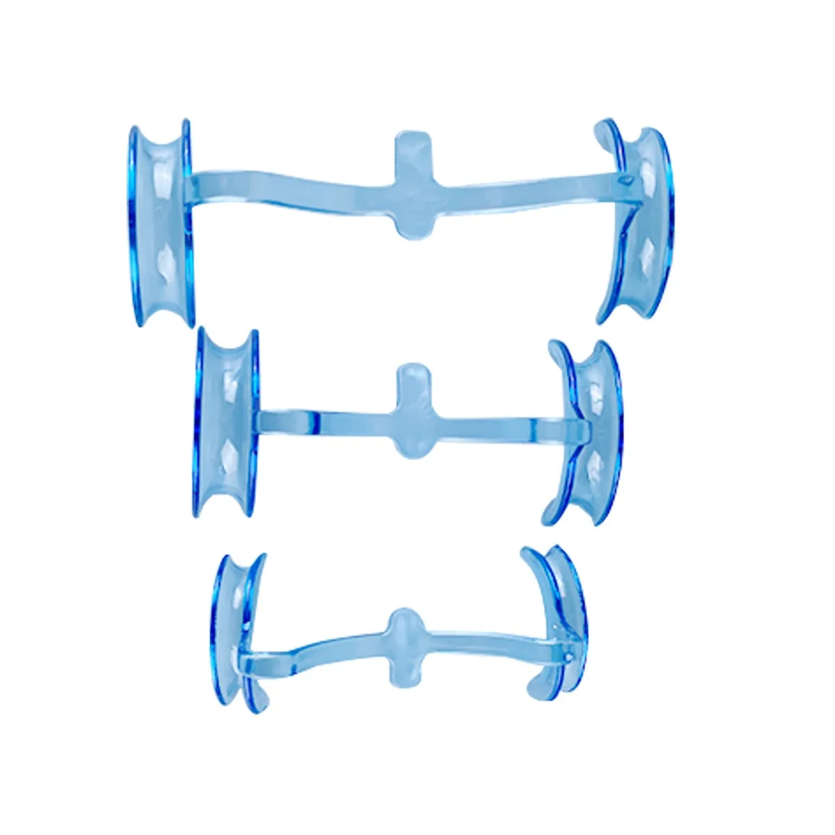 

5PCS Dental M Shape Cheek Retractor Dental Cheek Lip Opener Transparent Blue Dentistry