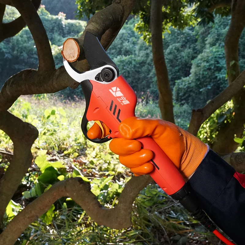 High Quality Battery Power Tree Pruner Cordless Electric Pruning Shears With 30mm Cutting Diameter garden tools