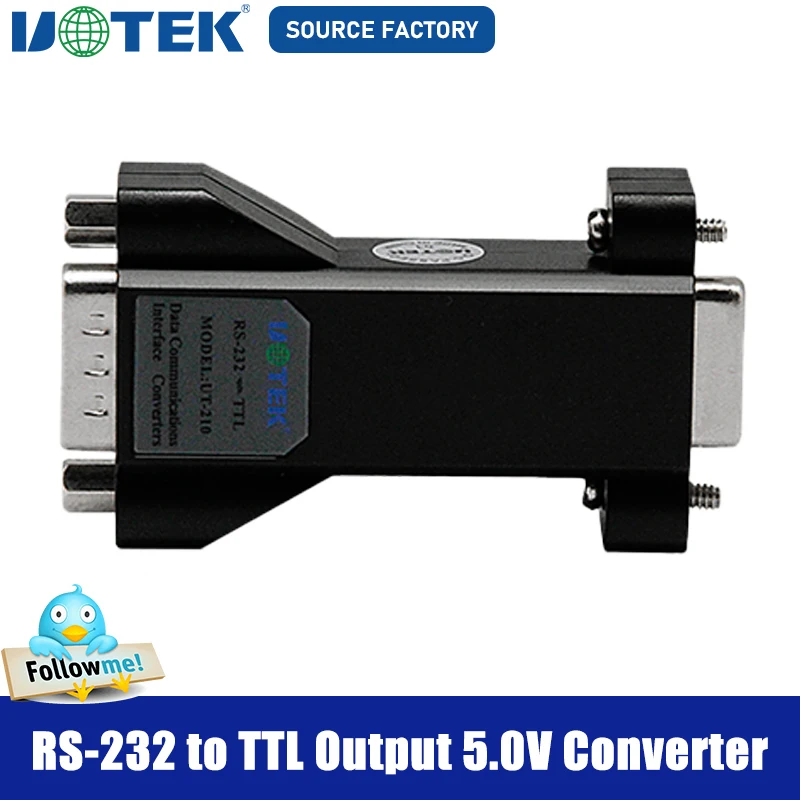 UOTEK RS232 to TTL Converter Output 5V COM DB9 Connector  Industrial RS 232 TTL Adapter Supports All Operating System UT-210