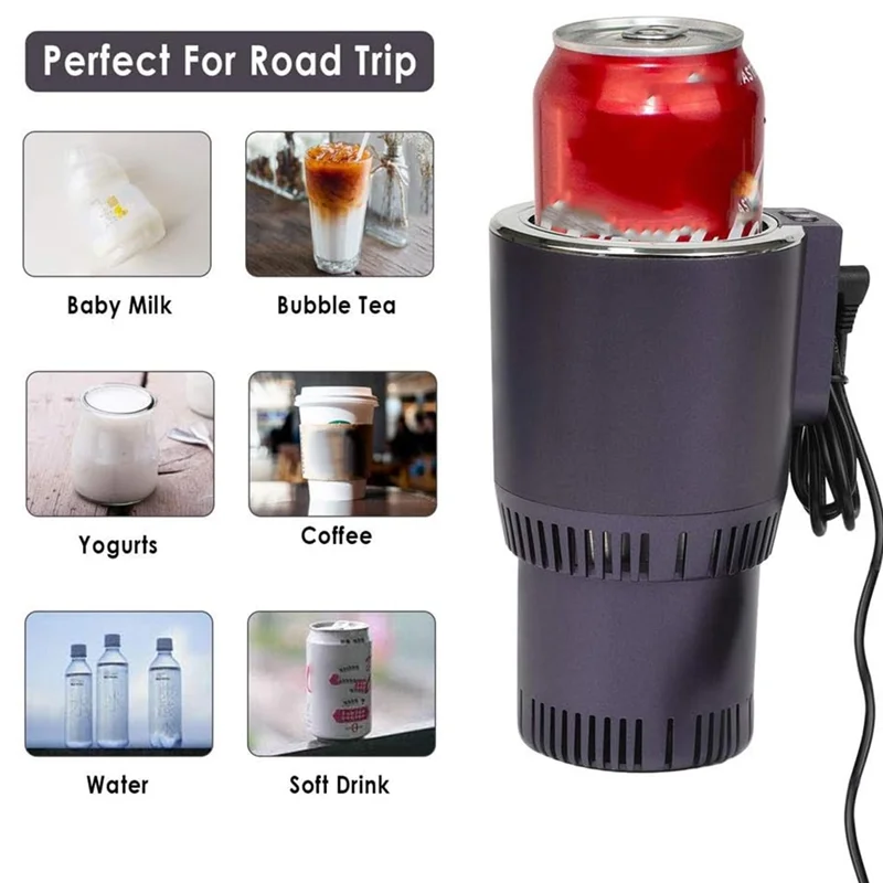 

Car Cooler And Warmer Cup Home And Office Portable Heating Cooling Mug Fast Heating Cooling Drink Cup