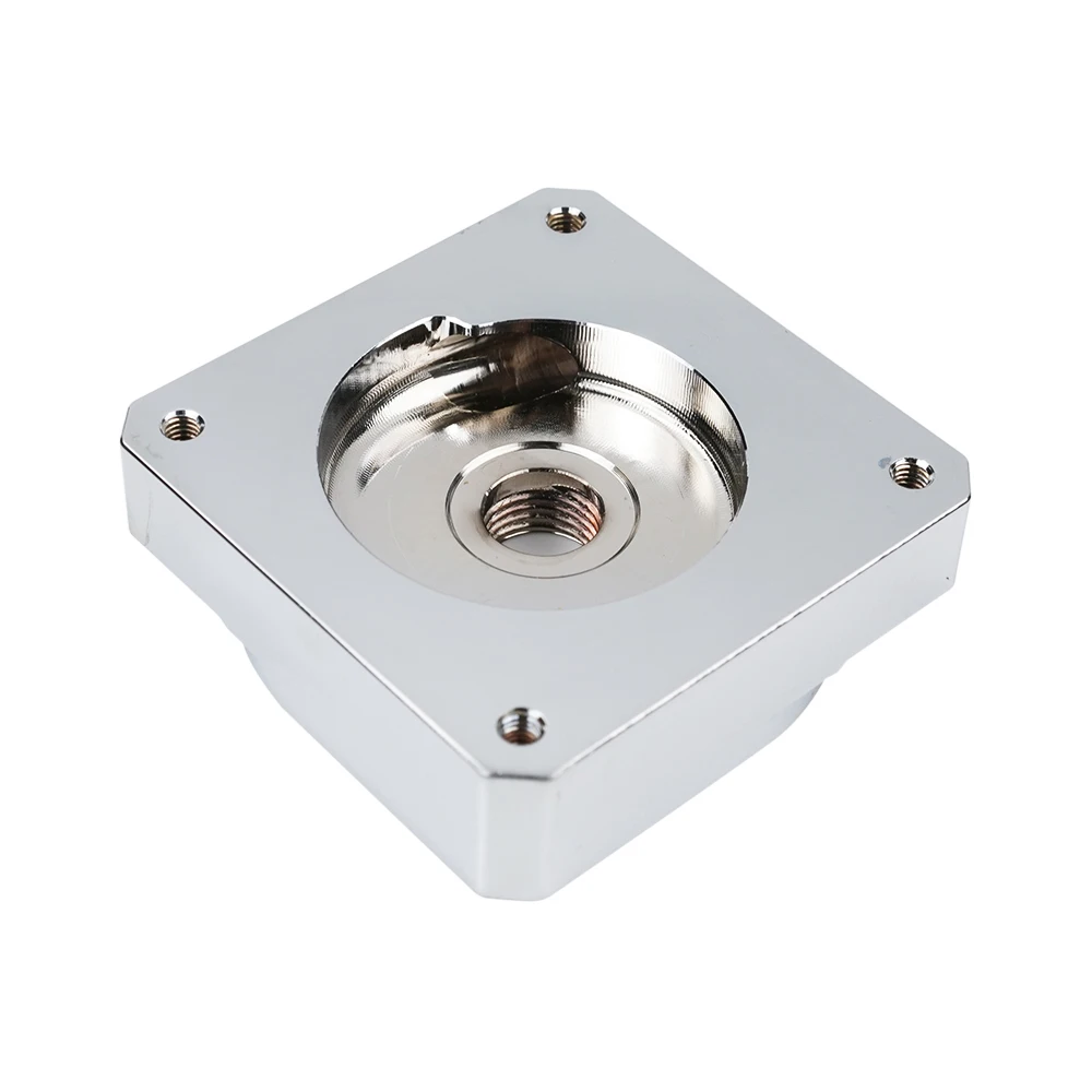 IceManCooler Bright Silver Pure Copper DDC Pump Cover High Quality Water Cooling  Electroplating Pump Refit Cap Mirror Effect