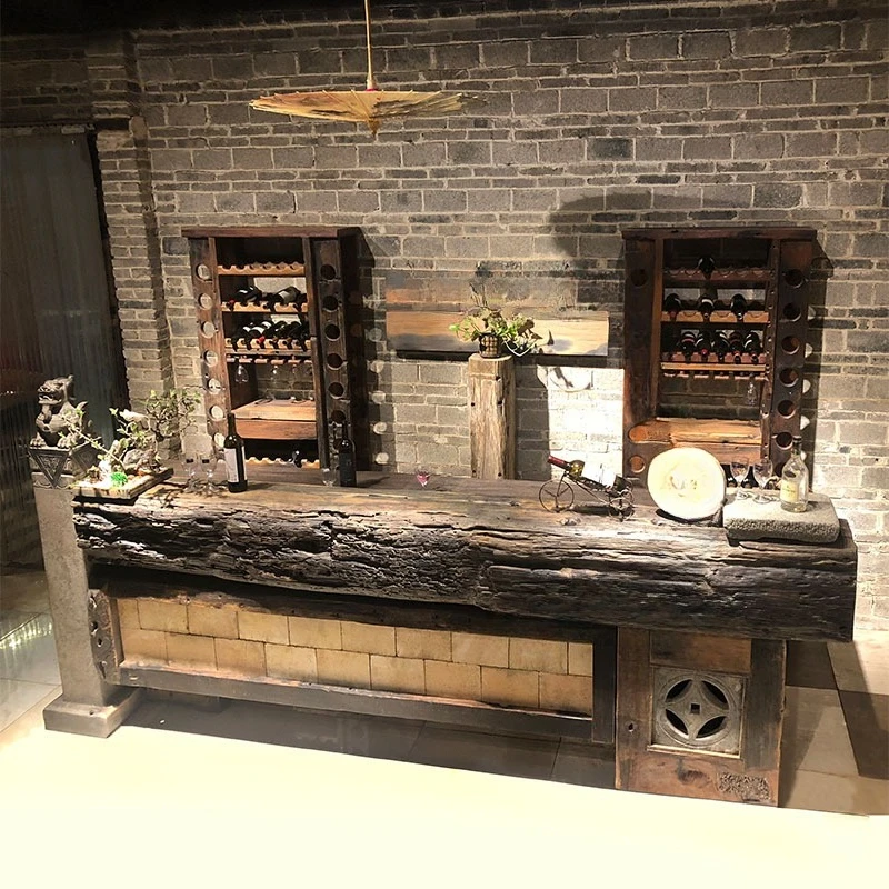 Solid wood cash register, bar, clubhouse, shop, shop, cash register, hotel restaurant, information desk, reception desk