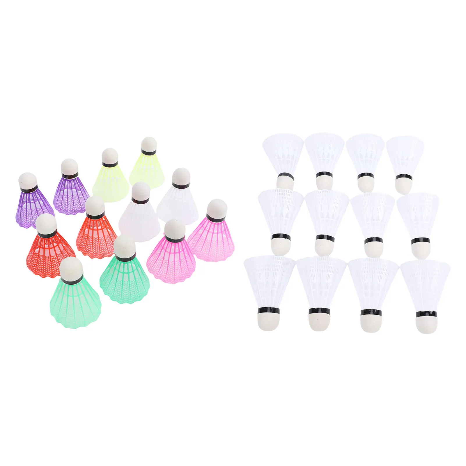 12PCS Nylon Shuttlecocks with Stability High Speed Badminton Balls for Batting Practice Training Indoor Outdoor Sports