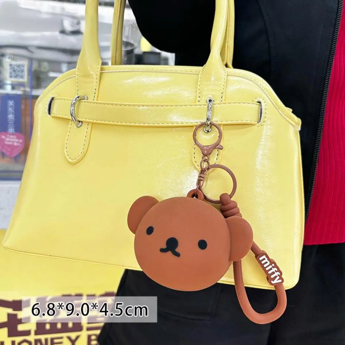 Nijntje Konijn Kawaii Cartoon Siliconen Rubber Nul Portemonnee Leuke Anime Beer Oortelefoon Opbergtas Zoete Rugzak Charme