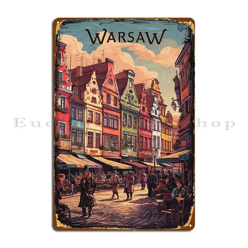 Винтажный дорожный постер Warsaw, металлическая табличка, постер, гараж, индивидуальный настенный декор, клубный кинотеатр, жестяная вывеска, постер Винтажный дорожный постер Warsaw, металлическая табличка, постер, гараж, индивидуальный настенный декор, клубный кинотеатр, жестяная вывеска, постер