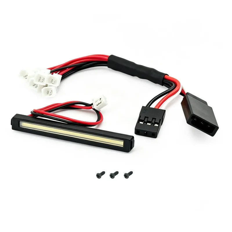 For Axial SCX30 1/30 Jeep Wrangler RC Crawler LED Roof Light Bar, Straight-Row Linear Light Upgrade for Mini Rock Crawler