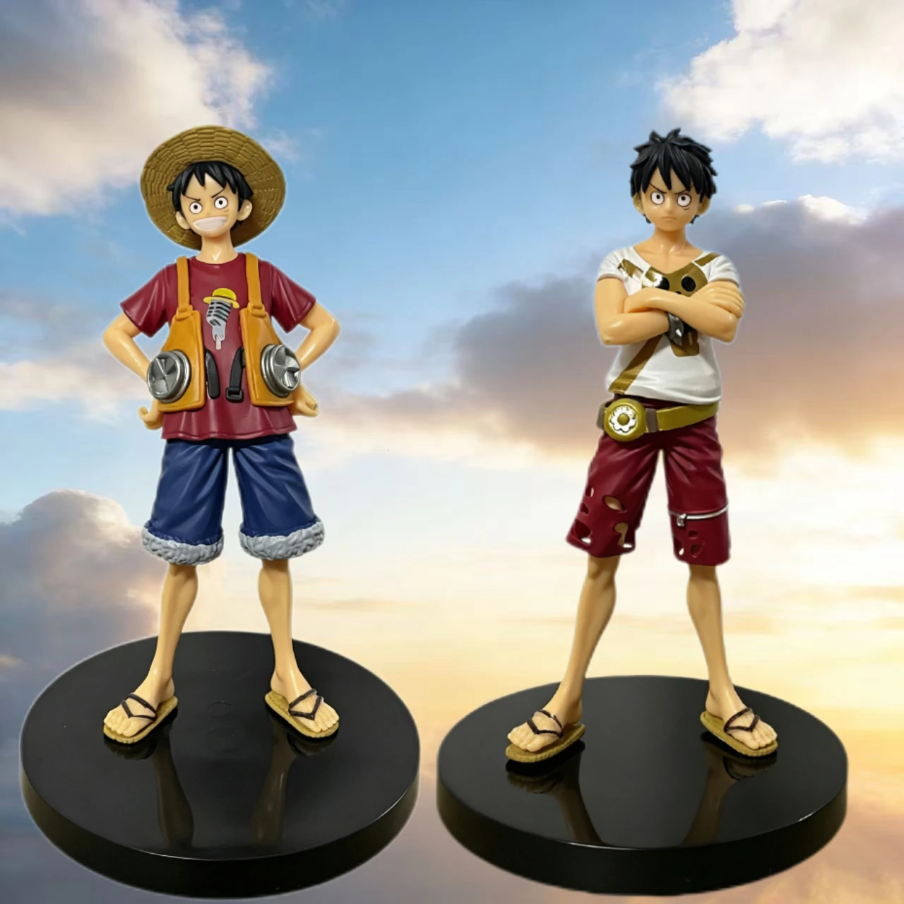 16cm/6,5 Zoll One Piece Figur Luffy RED Kinoversion Anime Figur Statue Desktop-Ornamente Sammlermodelle Geschenke Spielzeug