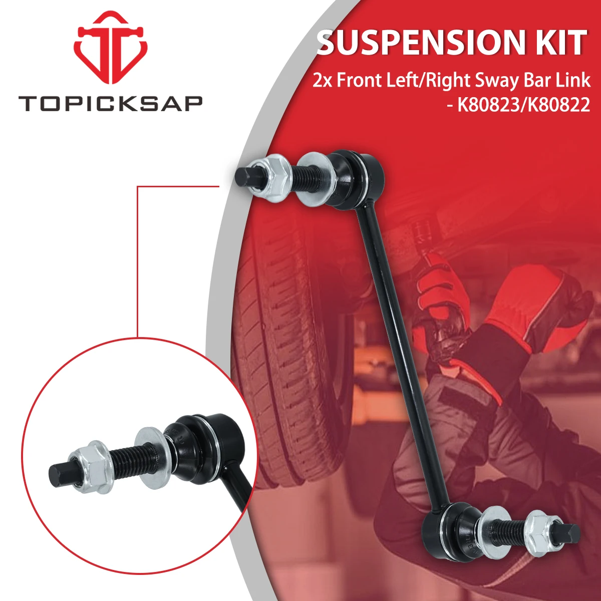 TOPICKSAP Front Upper Lower Control Arm Suspension Kit for Chrysler 300 Dodge Charger Challenger Magnum RWD 2005 2006 - 2010