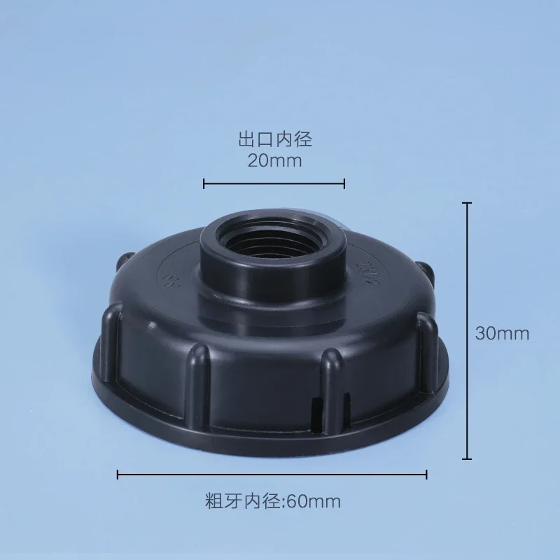 Premium Garden Water Connectors for IBC Totes - 4 Inch, 6 Inch, 1 Inch NPT Female Thread, S60 X 6 Coarse Thread Adapter