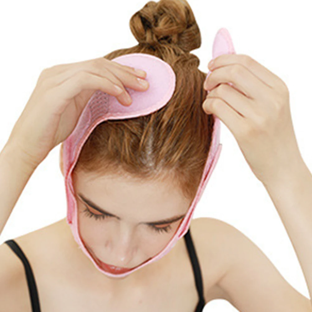 Face Lifing Mask Dames 073 Roze Ademende kinband Kauwspieren Spierband Face-Lifting Face Lifing Mask