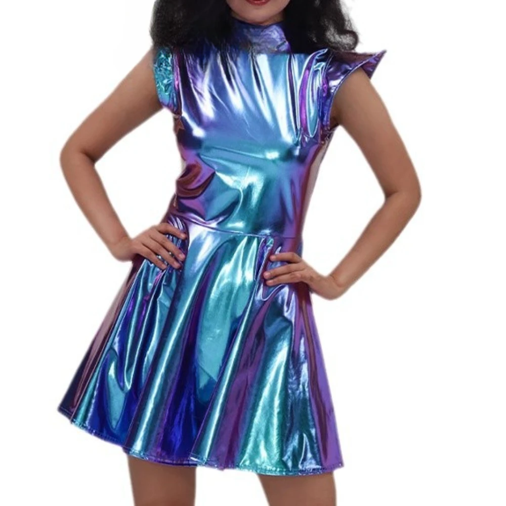 metallic dress halloween Sequin Dress / Festival Outfit / Melanie Metallic Party Dress / Dancer / EDC Dress / Rave / Halloween Costume / Sparkle