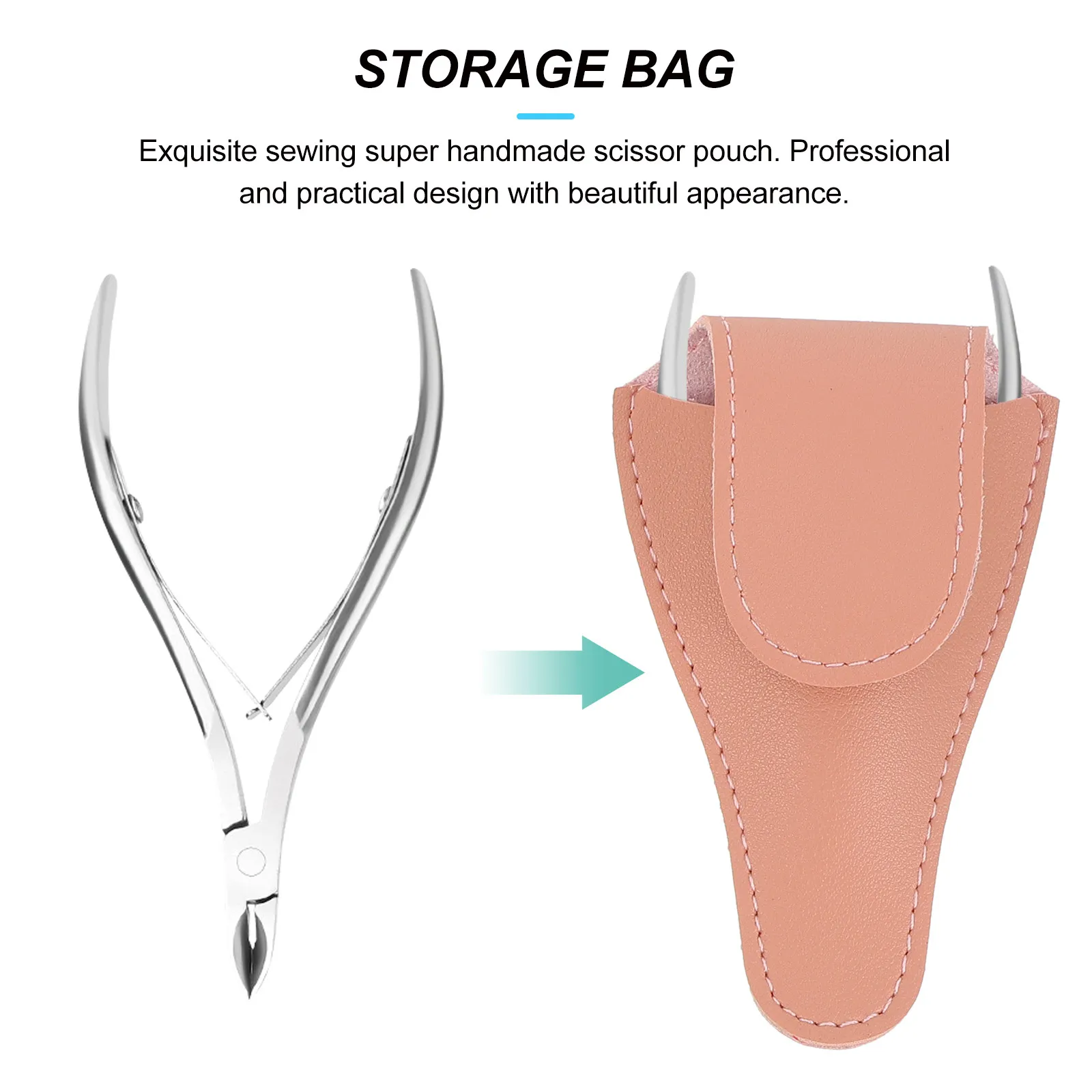 

Набор из 5 роскошных чехлов для маникюрных ножниц и кусачек, портативный футляр-органайзер, устойчивый к царапинам