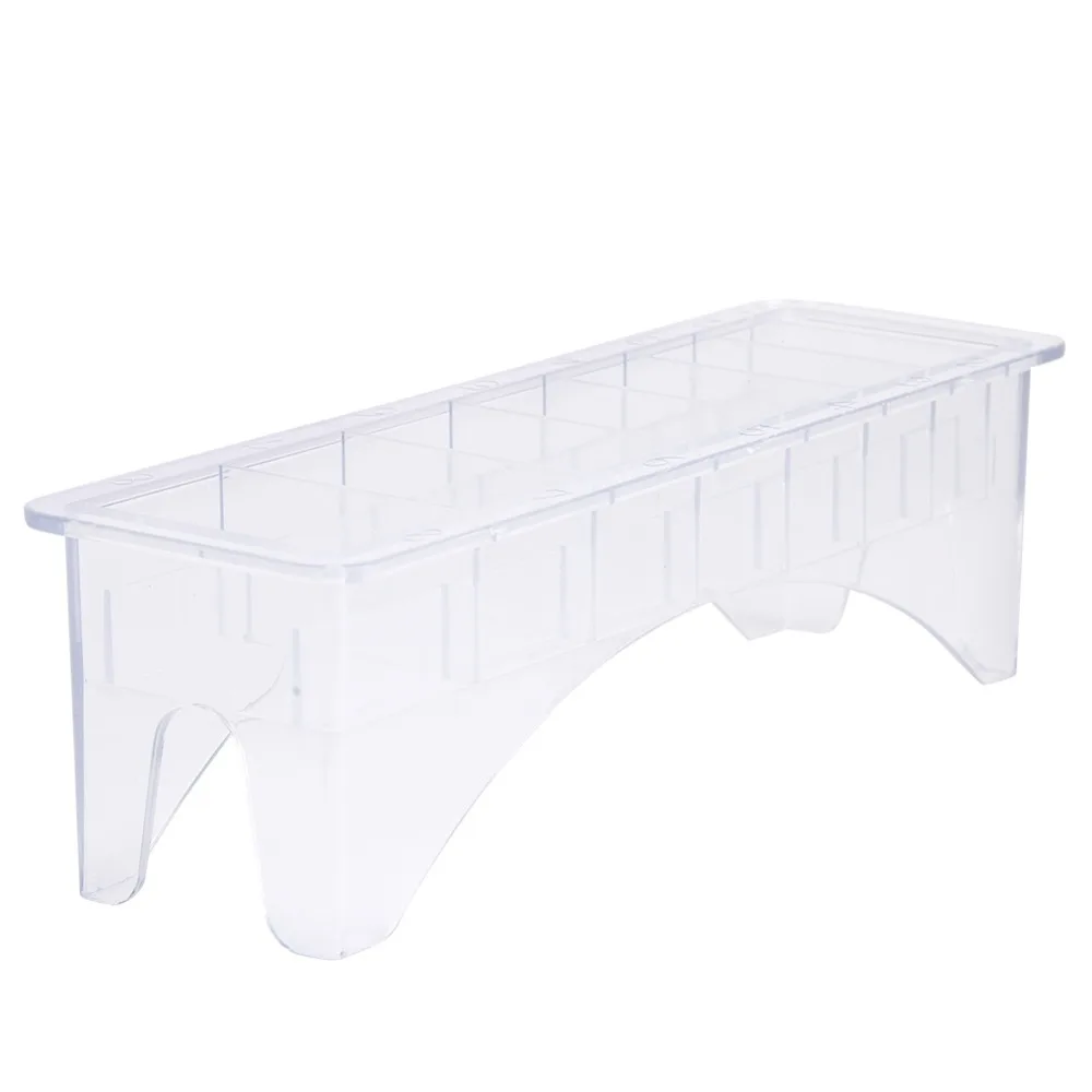 8 Slots Limit Comb Storage Box Plastic Case Transparent Limit Comb Organizer Compact 10 Slots Caliper Organizer For Salon