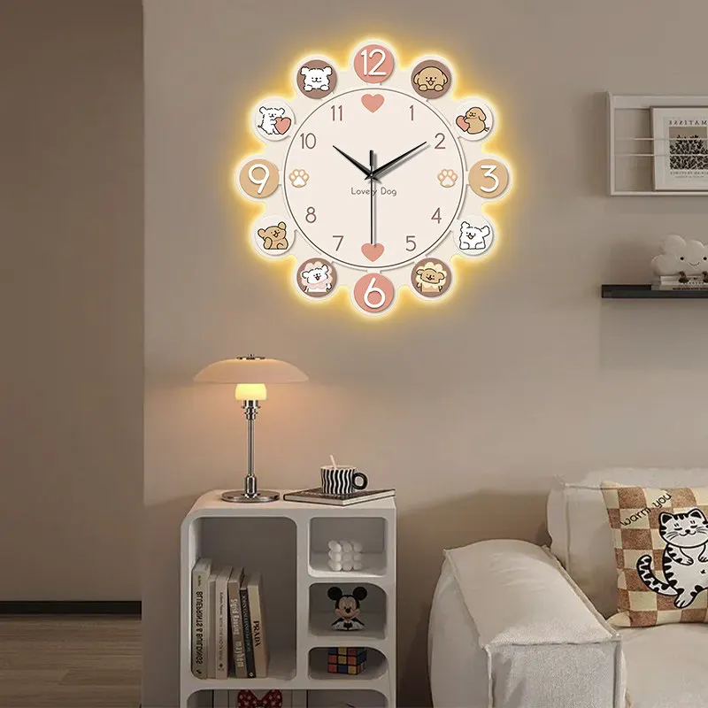 Led Luxury Wall Clocks Digital Living Room Bedrooms Modern Creative Cartoon Design Wall Watch Fashion Reloj De Pared Wall Decor