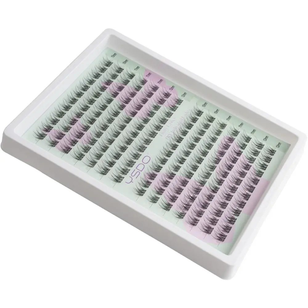 Czarne Sztuczne Rzęsy Bez Kleju Naturalny Wygląd Delikatne Wielokrotnego Użytku DIY Przedłużanie Rzęs Bez Potrzeby Usuwania Pojedyncze Rzęsy