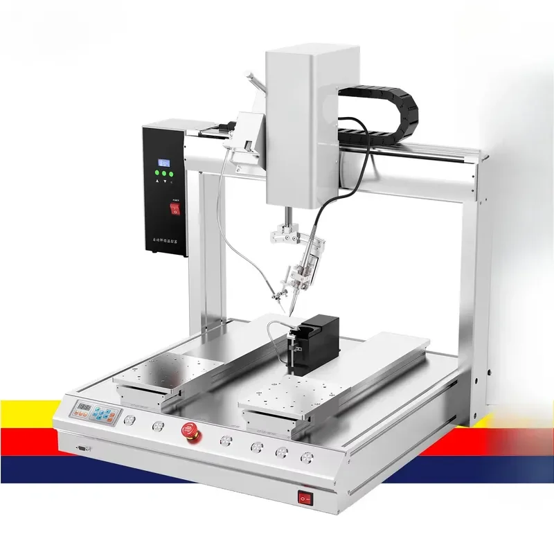 706W+ New Automatic 3-Axis Rework Soldering Station European Plug Lead-free Digital Bga Soldering Machine Hand Hot Air