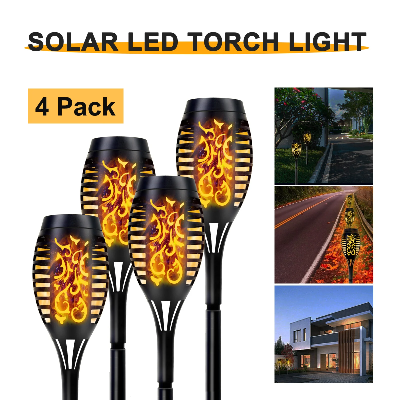 

12LED Solar Flame Light Outdoor,Waterproof 12LEDs Torches Landscape Lamp For Outdoor Courtyard Garden Yard,Halloween Decorations
