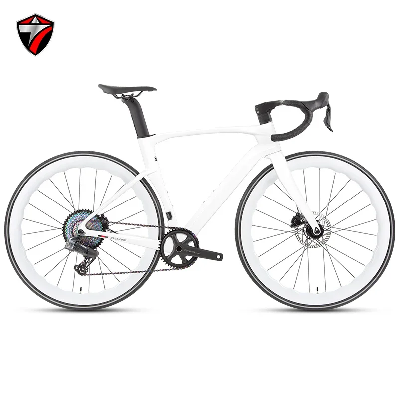 TWITTER CYCLONEpro EDS-13S Wireless Electronic Transmission T1000 Full Carbon Fiber Road Bike Hydraulic Oil Disc Brake 700*25C