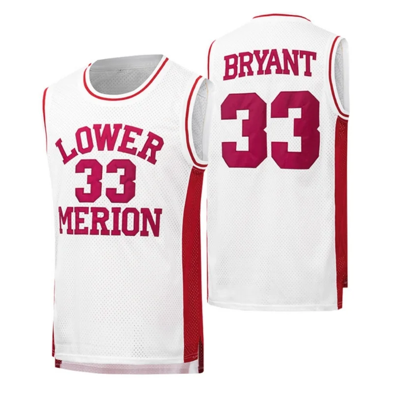 

# 33 Мужские головные уборы Lower Merion Maroon High School в стиле ретро, баскетбольная майка с вышивкой