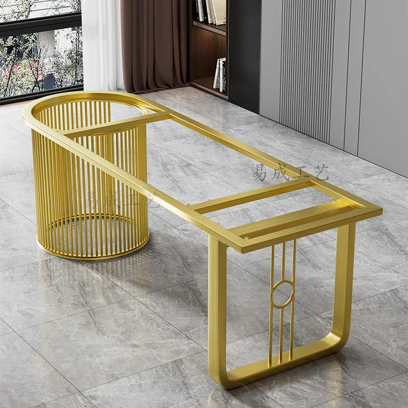 Rock slab tea table bracket marble legs luxury stone table feet stainless steel dining feet metal coffee table legs