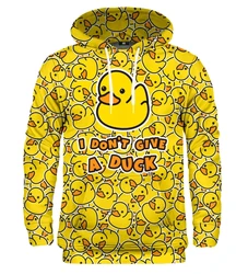 Yellow Baby Duck Hoodies 3D Print Sweatshirts For Boy Girl Tops Anime Man Hoodie Fashion Clothing Tops Gift Hoodie Men Apparel