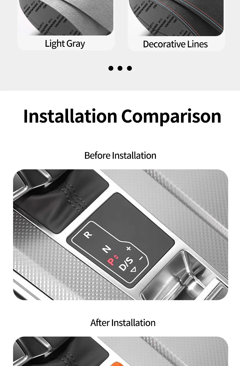 Für Audi C8 A6 A7 S6 S7 Sport Auto Ändern Getriebe Panel Rahmen Trim Aufkleber Aus Alcantara Innen Tuning Zubehör – Detail 6