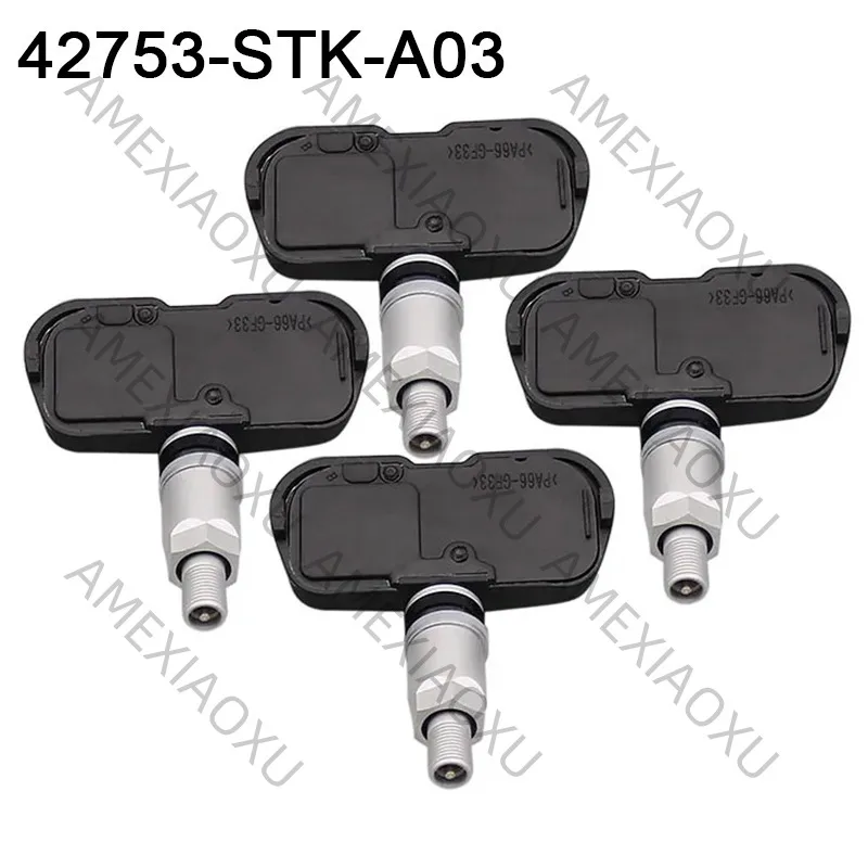 

4PCS 315MHZ Car TPMS Sensor Portable Tire Pressure Sensor For Honda Pilot Acura MDX RDX RLX TSX 42753-STK-A03 PMV-107G AMEXIAOXU