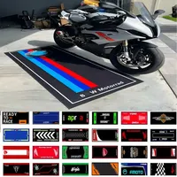 Motorcycle Carpet Polyester Parking Mat Display Carpet Racing Bicycle Carpets Mat Anti-slip Bedside Rugs Customized Display Rug