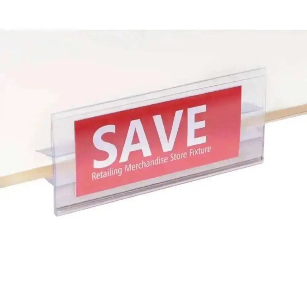 25pcs Gondola Shelf Top Cap Card Sign Holding Grip For Price Tag