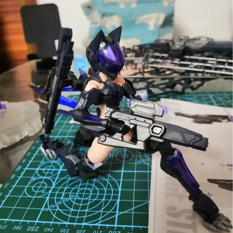 Nuke Cyber Forest Sniper Team Fantasy Girl Anime Action Figure Night Shadow Hunting Woman  Mobile Suits Liked Kids Toys Gifts