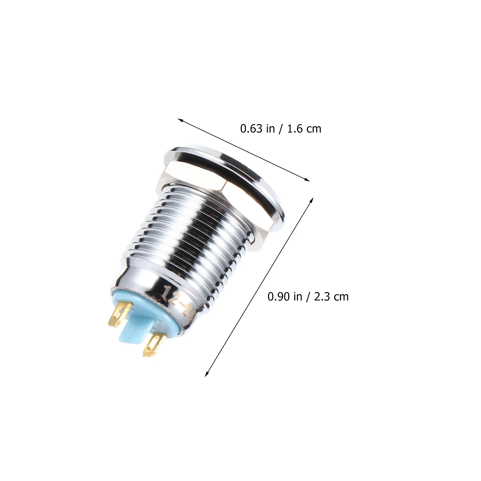 5 قطعة ضوء المؤشر المعدني متانة قوية مظهر أنيق سهل الاستخدام مصباح إشارة تحذير لتركيب لوحة القيادة