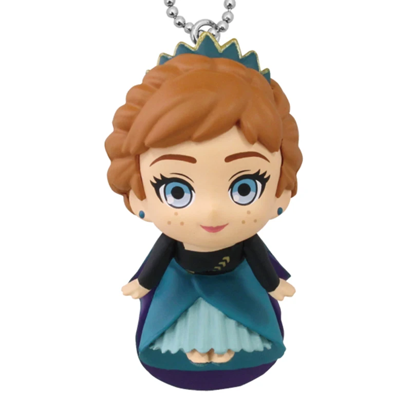 ديزني فروزن إلسا آنا ألعاب شخصيات الحركة ملكة الثلج أنيمي الشكل اللعب المفاتيح حقيبة الظهر قلادة هدايا لطيف للأطفال #3