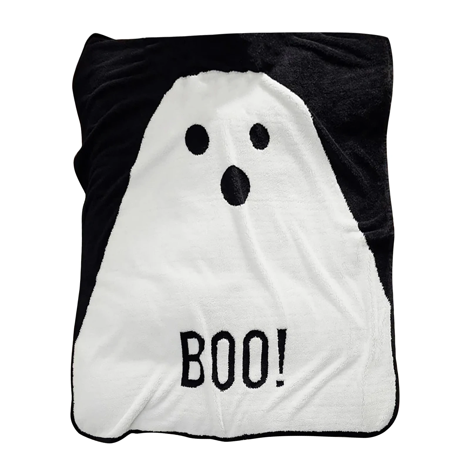 Boohalloween رمي بطانية لينة خفيفة الوزن الفانيلا الرعب القوطية البطانيات كابوس قبل عيد الميلاد جاك الكرتون لينة