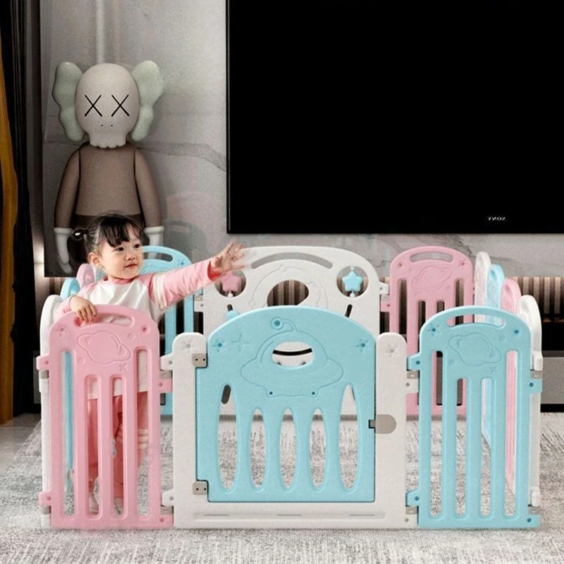 روضة بوابة سلامة الطفل للأطفال سياج داخلي حاجز حماية المنزل الرضع حصيرة للزحف طفل المشي الطابق الحرس المضادة للسقوط #5