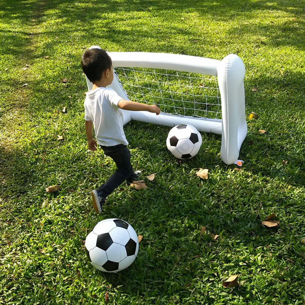 

Inflatable Football Goal PVC Soccer Door for Kids Easy Assembly Play Portable Network Child Parent